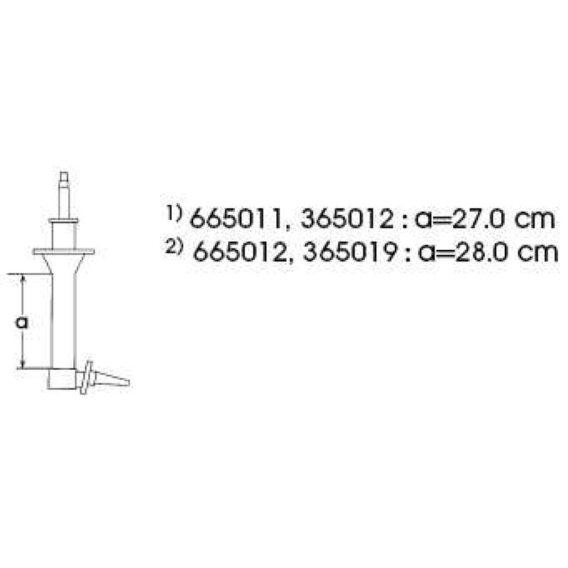 Shock Absorber Front Nissan Laurel 1978 To 1987 (KYB 365012)