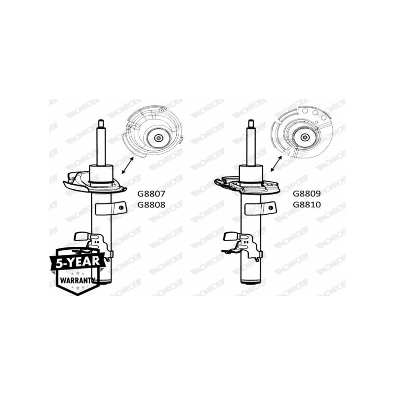 Shock Front Right Ford Kuga (2) 2013> (MONROE)(G8809)