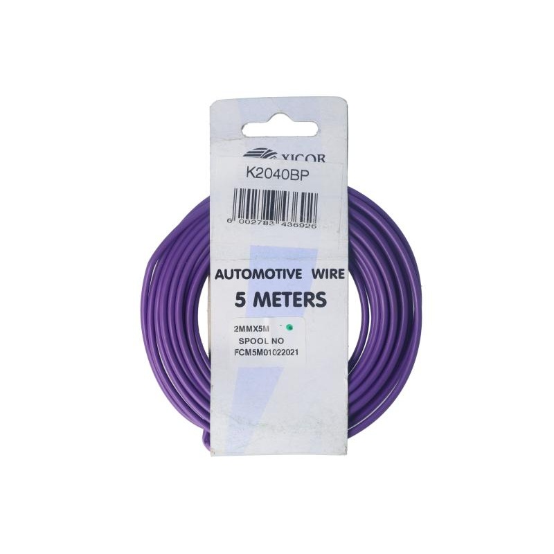 Cable 2.00Mm Purple 5M Roll