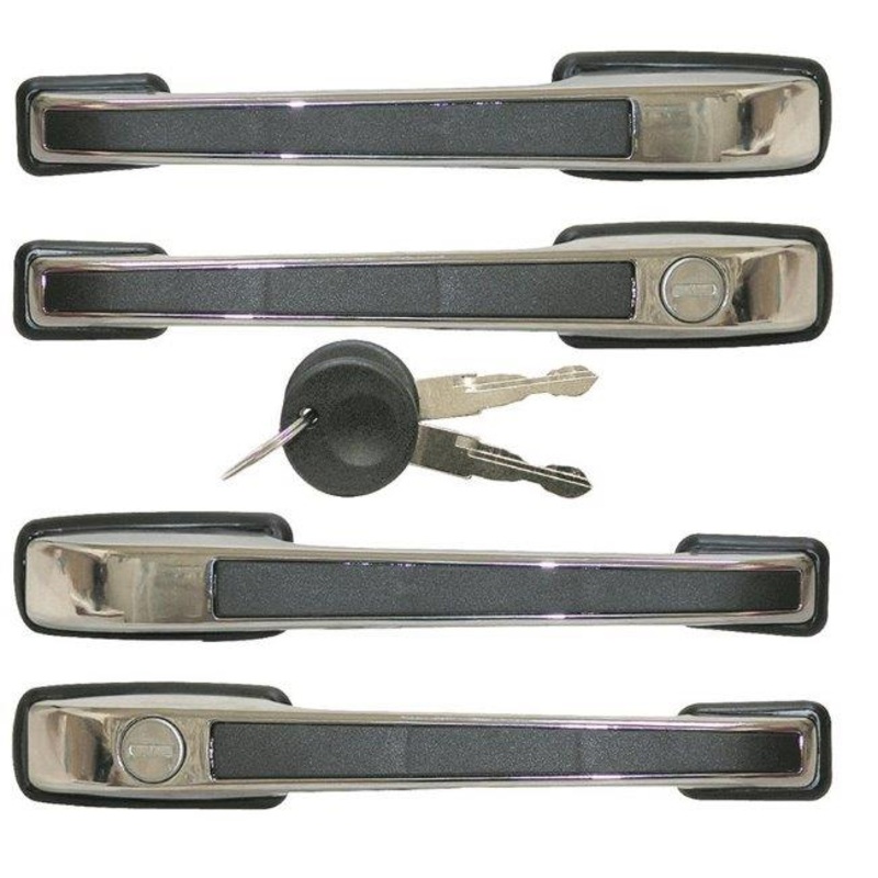 Door Handle Full Set Chrome Vw Golf,Jetta I,Ii,Fox (159863)