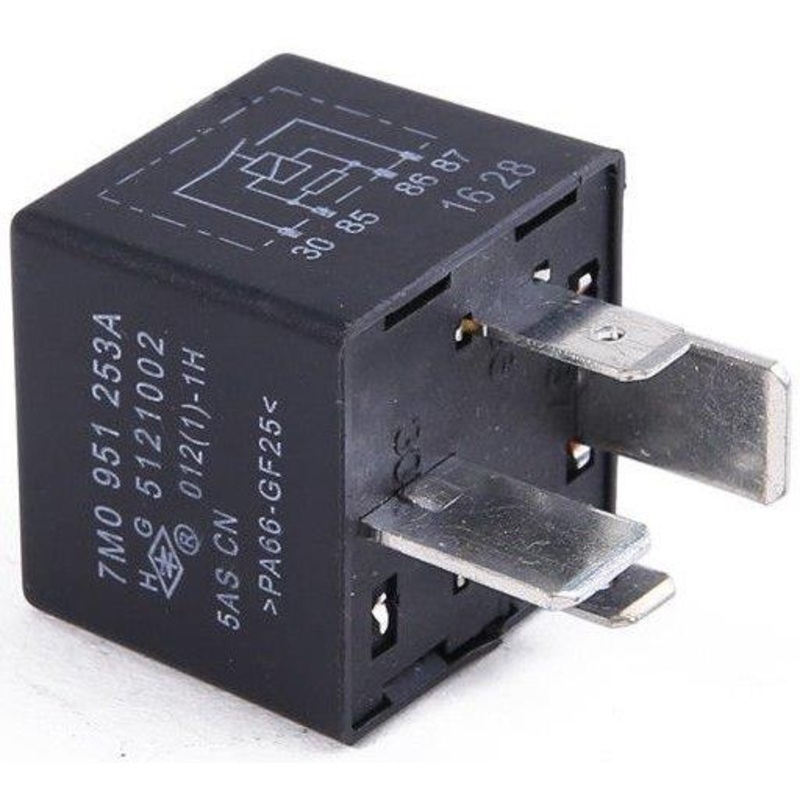 Relay Universal 4 Pin Vw Golf Iv,Polo I,Kombi,A3,A4 B5,A5,A6,8,Q5,Q7,Tt (102939)